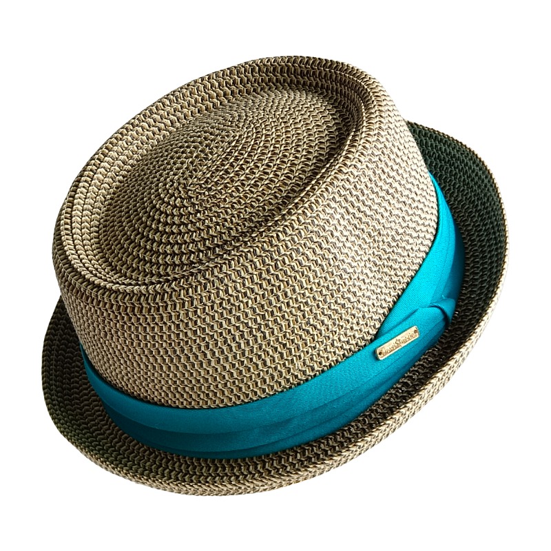 Men's Pork Pie Hat Tri-fold we - Bucket Hat Straw ulasan dan harga