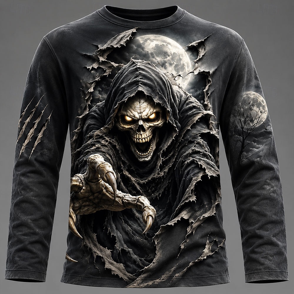 Halloween Men 3D Graphic Print - Tee Graphic Print ulasan dan harga