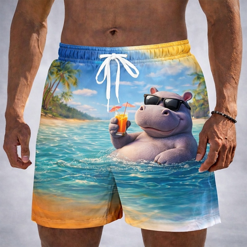 Funny Vacation Animal Graphic  - Trunks Board Surf ulasan dan harga