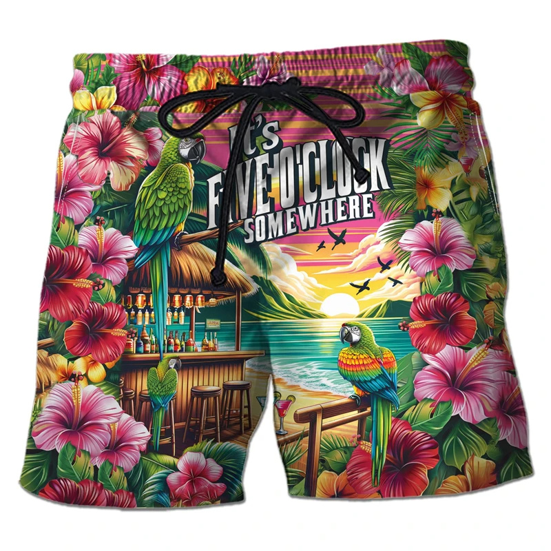 Parrot Toucan 3D Print Short P - Trunks Board Surf ulasan dan harga