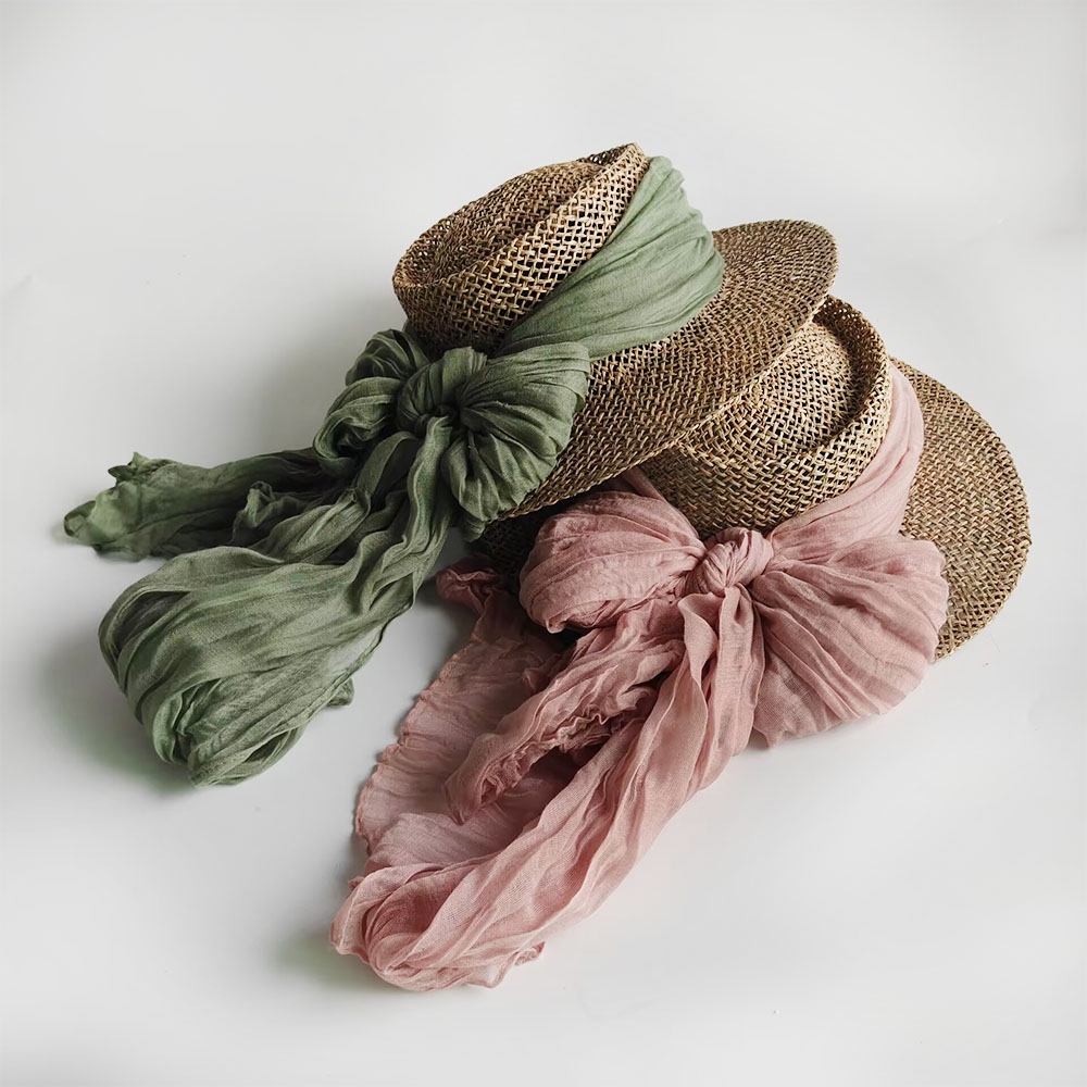 Women Summer Wide Brim Straw S - Bucket Hat Straw ulasan dan harga