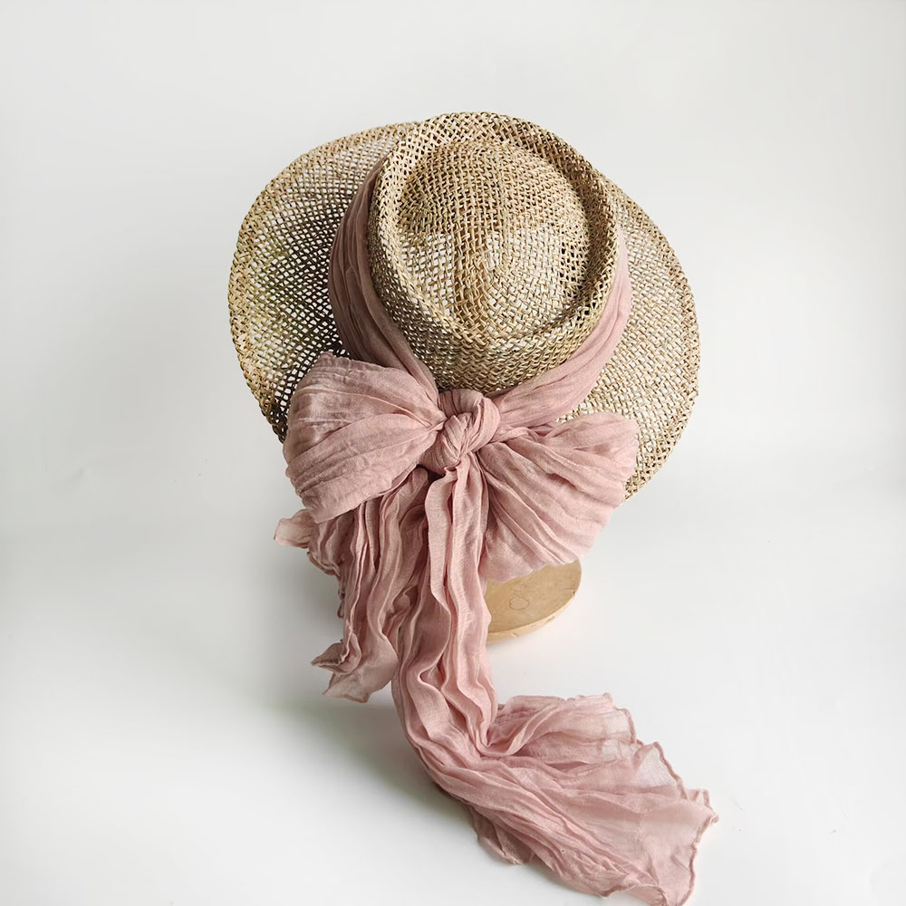 Women Summer Wide Brim Straw S - Bucket Hat Straw ulasan dan harga