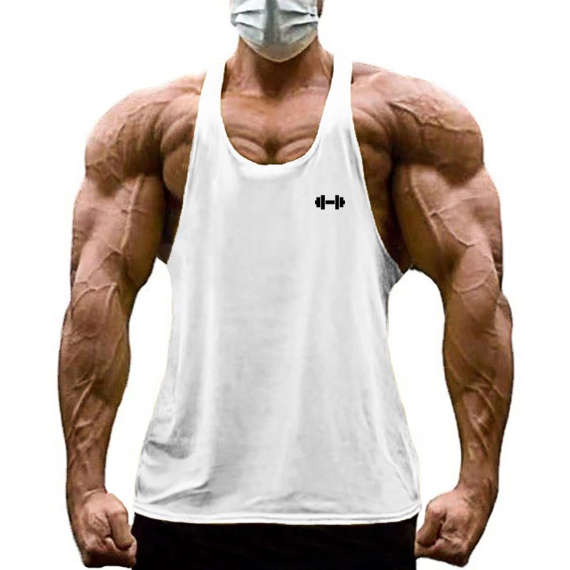 Summer Men Cotton Fitness Slee - Tank Top Muscle ulasan dan harga