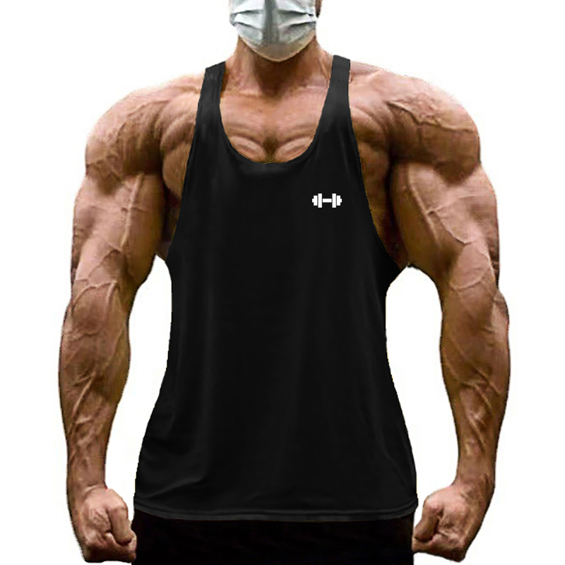 Summer Men Cotton Fitness Slee - Tank Top Muscle ulasan dan harga
