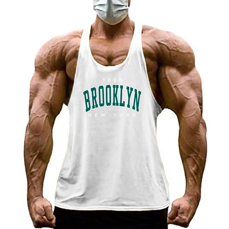 1898 Brooklyn New York Print S - Tank Top Muscle ulasan dan harga