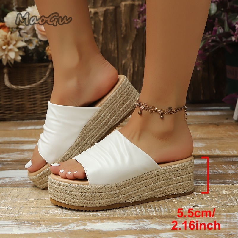 Women's Ruched Espadrille Wedg - Espadrille Slip On ulasan dan harga