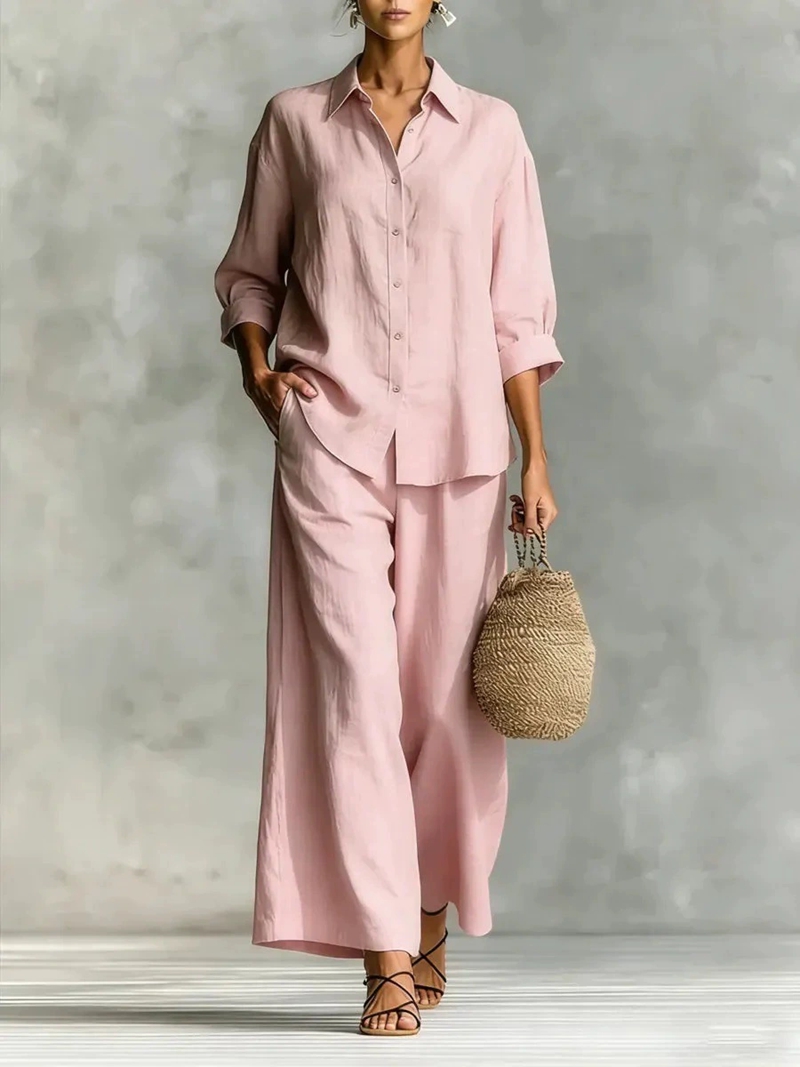 Women's New 7-Sleeve Shirt & W - Linen Shirt Breathable ulasan dan harga