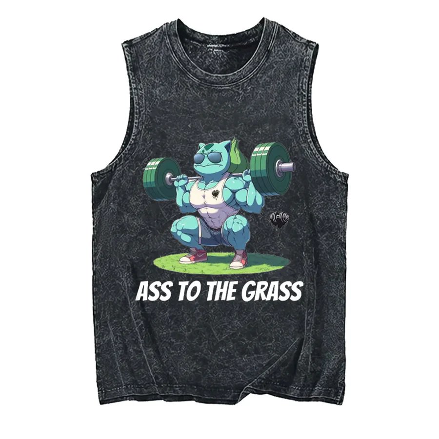 2026 Pokemon Pikachu Acid Wash - Tank Top Muscle ulasan dan harga