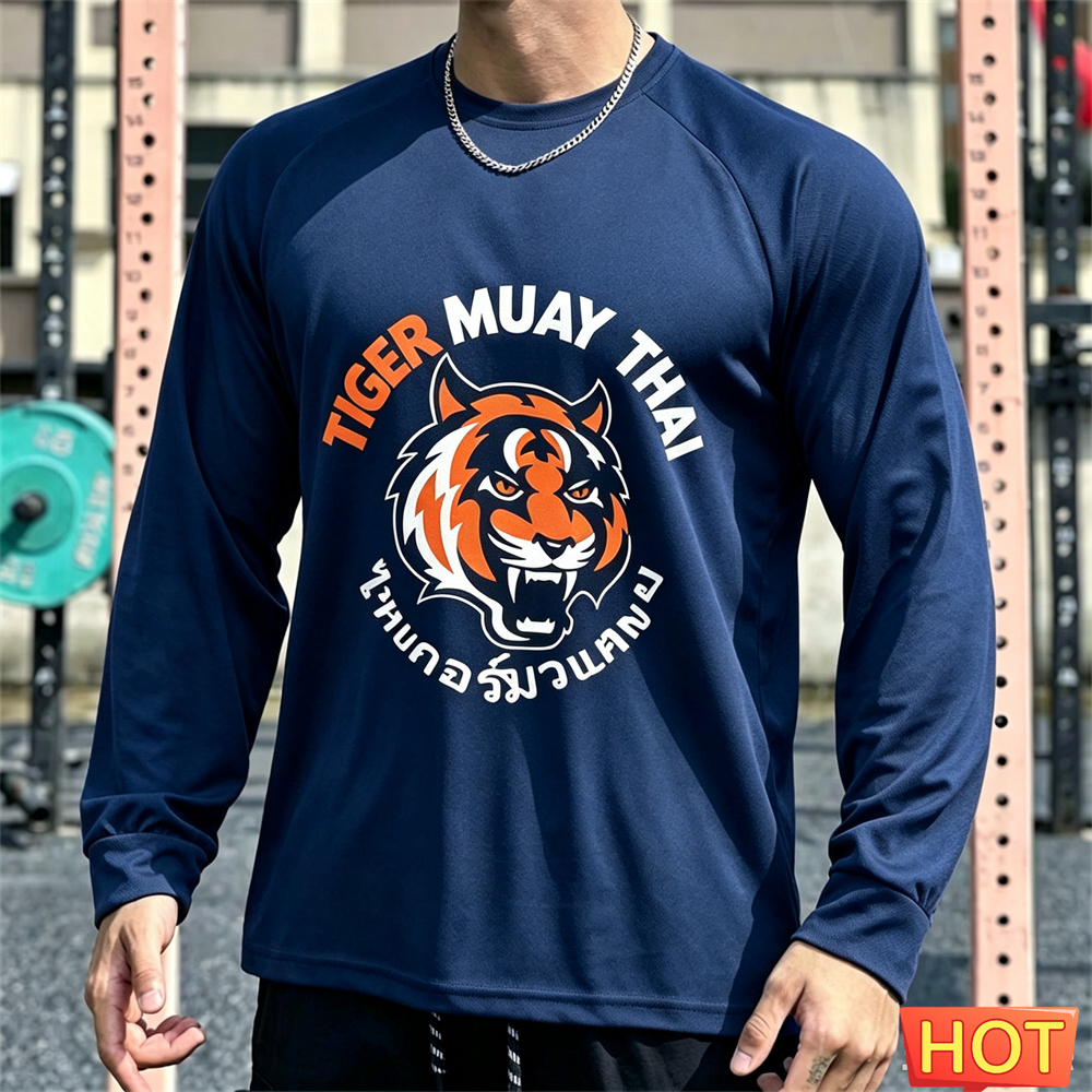 Muay Thai Men's Long sleeved T - Tee Graphic Print ulasan dan harga