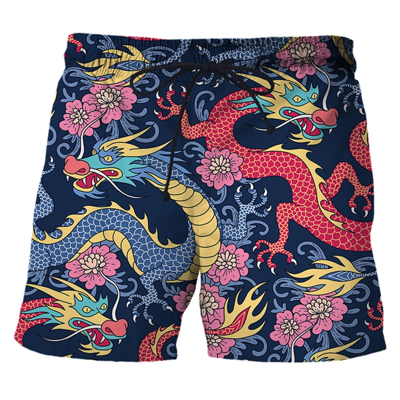 Chinese Dragon 3d Print Swim T - Trunks Board Surf ulasan dan harga